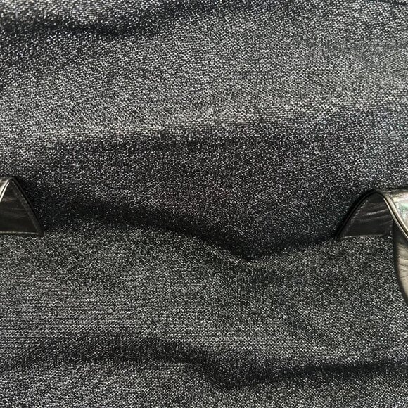 Dark Gray Glittery Large Overnight Bag with small matching clutch - Picture 7 of 13